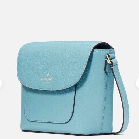 Kate Spade Elsie Pebbled Leather Crossbody in Smoky Blue REDUCED/ PRICE FIRM - Picture 3 of 7